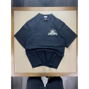 Vintage 90s MGM Metro Goldwyn Mayer Movie Production Embroidered T Shirt Size M